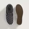 Zapato clásico sin cordones con diseño de cuadros para niños pequeños