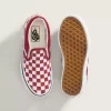 Zapato clásico sin cordones con diseño de cuadros para niños pequeños