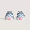 Zapato clásico sin cordones con diseño de cuadros para niños pequeños