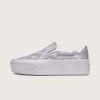 Zapato clásico sin cordones con plataforma y diseño de cuadros