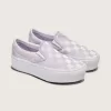 Zapato clásico sin cordones con plataforma y diseño de cuadros
