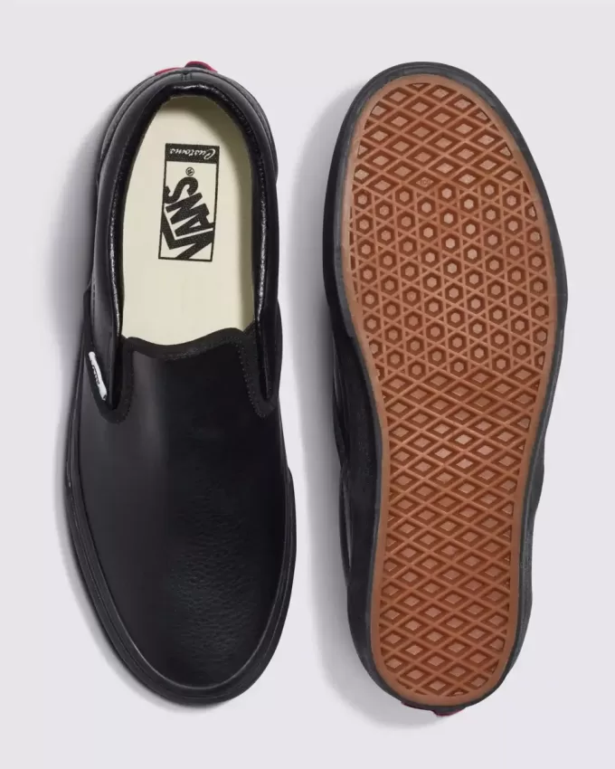 Zapato clásico sin cordones de cuero Customs