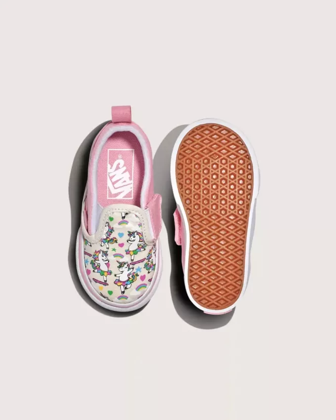 Zapato clásico sin cordones en V para niños pequeños