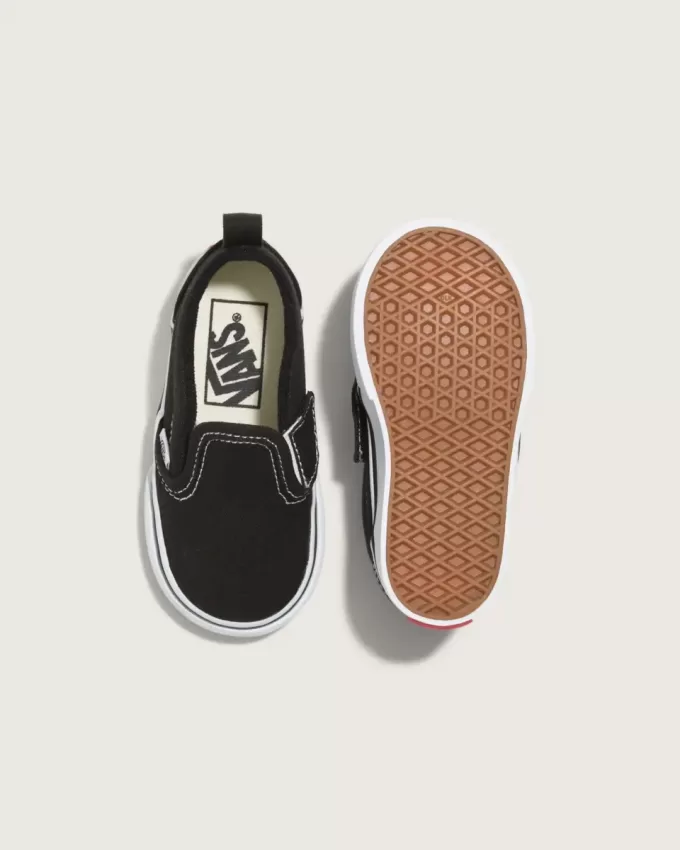 Zapato clásico sin cordones en V para niños pequeños