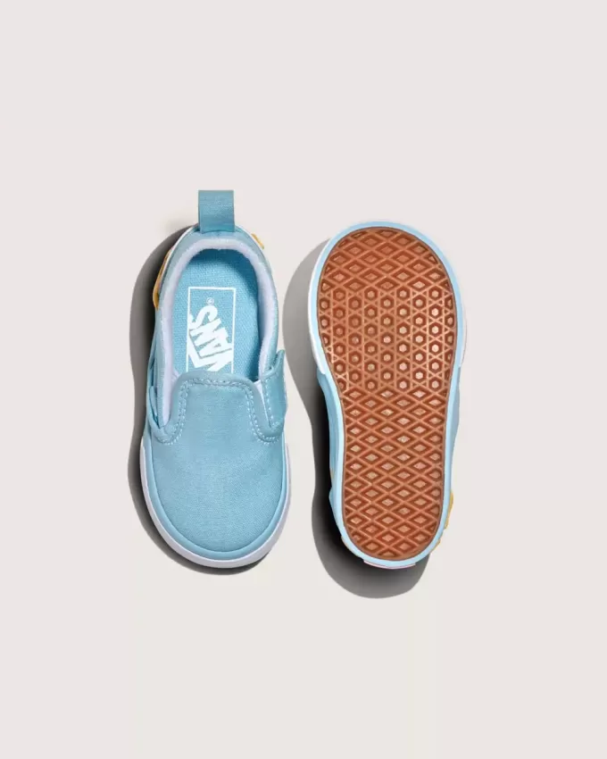 Zapato clásico sin cordones en V para niños pequeños