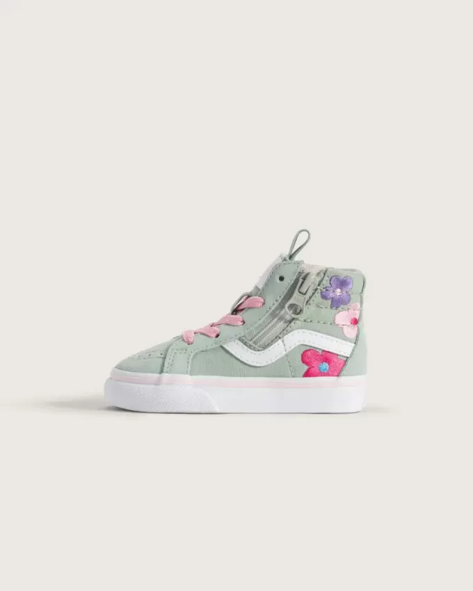 Zapato con cremallera lateral Sk8-Hi para niños pequeños