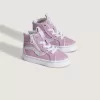 Zapato con cremallera lateral Sk8-Hi para niños pequeños