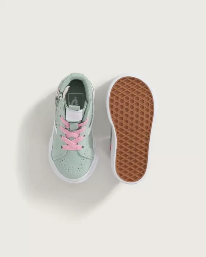 Zapato con cremallera lateral Sk8-Hi para niños pequeños
