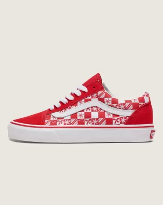 Zapato de cuadros navideños Old Skool de Customs