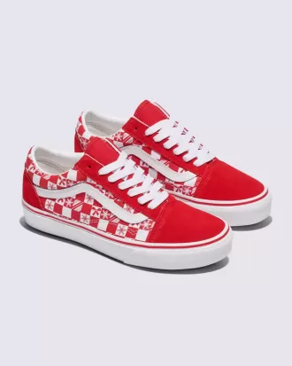 Zapato de cuadros navideños Old Skool de Customs