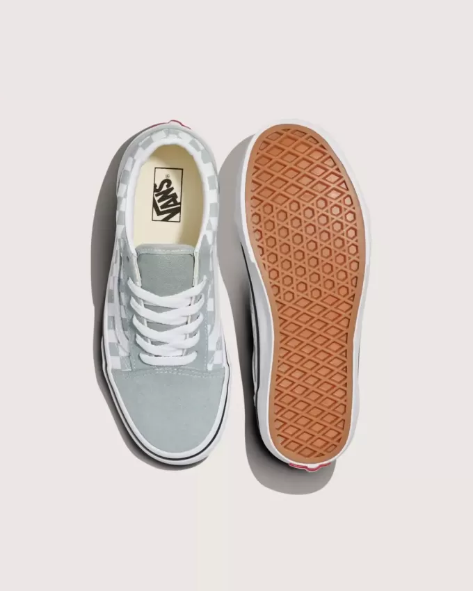 Zapato de cuadros Old Skool para niños grandes