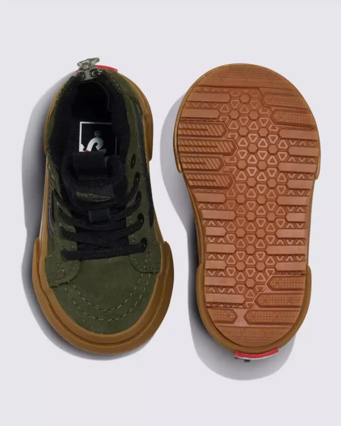 Zapato de goma con cremallera Sk8-Hi para niños pequeños