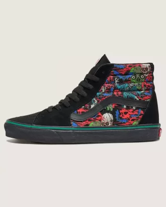 Zapato de Halloween ancho Customs Sk8-Hi