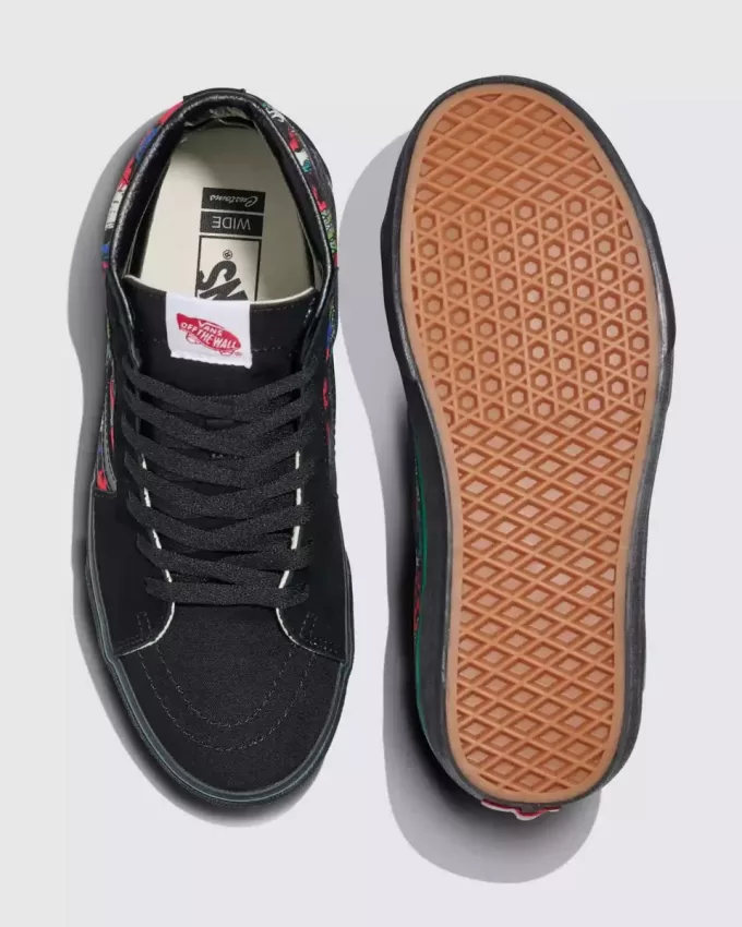 Zapato de Halloween ancho Customs Sk8-Hi
