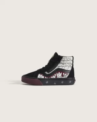 Zapato de Halloween con cremallera lateral Sk8-Hi para niños pequeños
