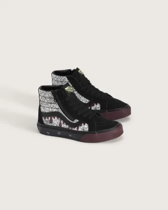 Zapato de Halloween con cremallera lateral Sk8-Hi para niños pequeños