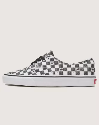 Zapato de Halloween con diseño de cuadros auténtico de Customs