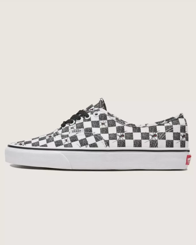 Zapato de Halloween con diseño de cuadros auténtico de Customs