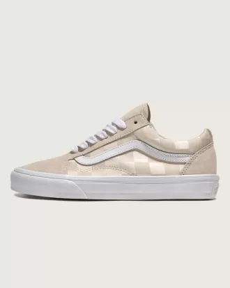 Zapato de satén con diseño de cuadros Old Skool