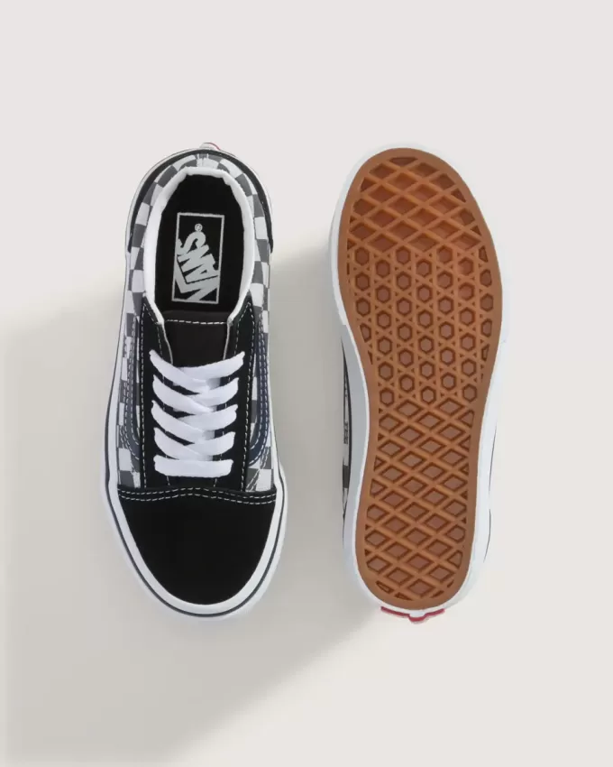 Zapato Old Skool Checkerboard para niños pequeños