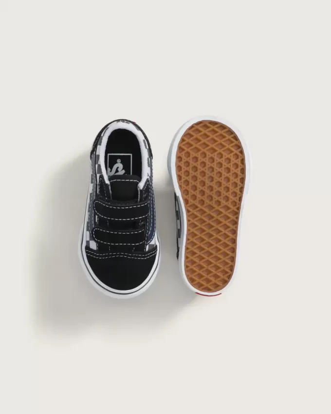 Zapato Old Skool V Checkerboard para niños pequeños