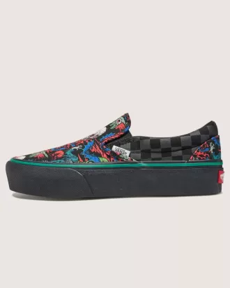 Zapatos clásicos de Halloween con plataforma sin cordones Customs
