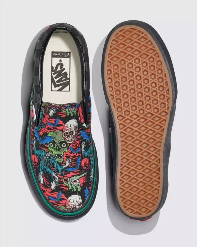 Zapatos clásicos de Halloween con plataforma sin cordones Customs