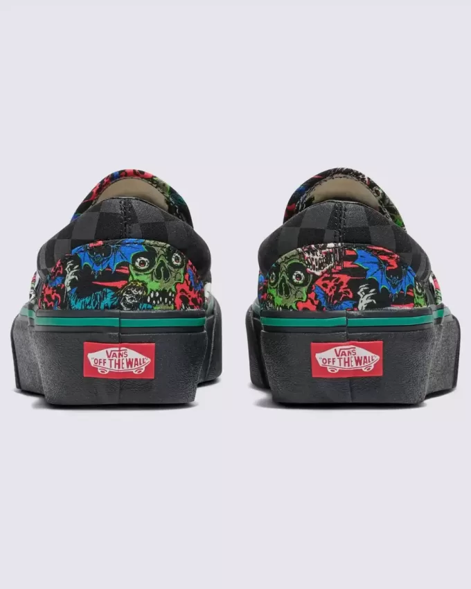 Zapatos clásicos de Halloween con plataforma sin cordones Customs