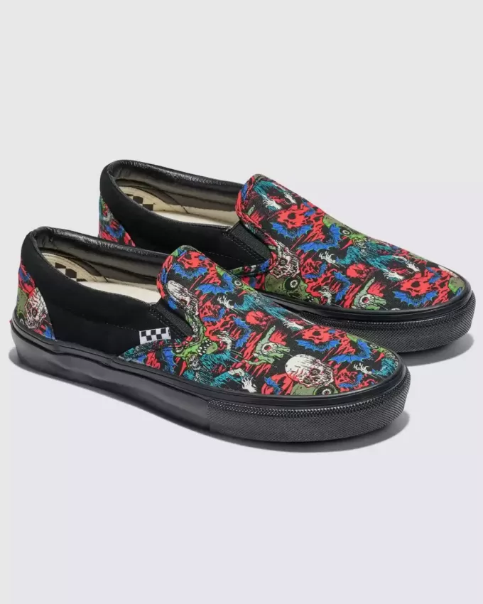 Zapatos de Halloween sin cordones Customs Skate