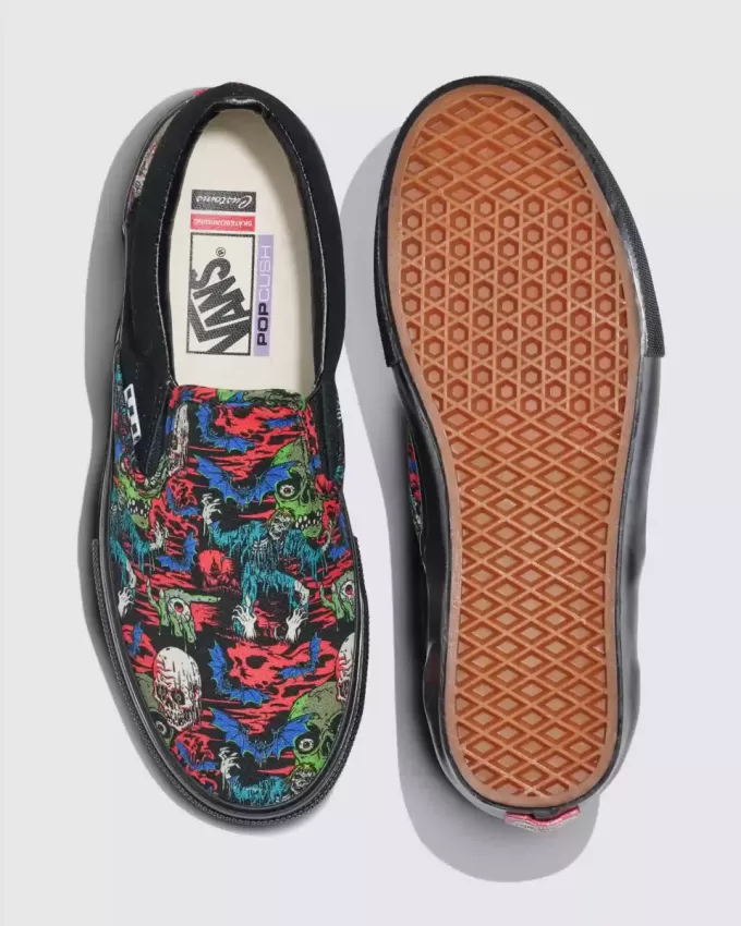Zapatos de Halloween sin cordones Customs Skate